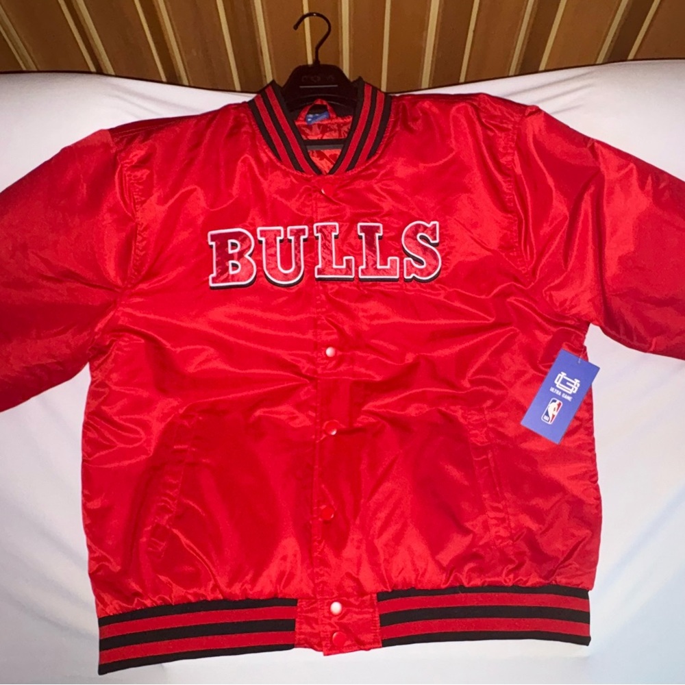 Bulls Red Bomber Jacket
